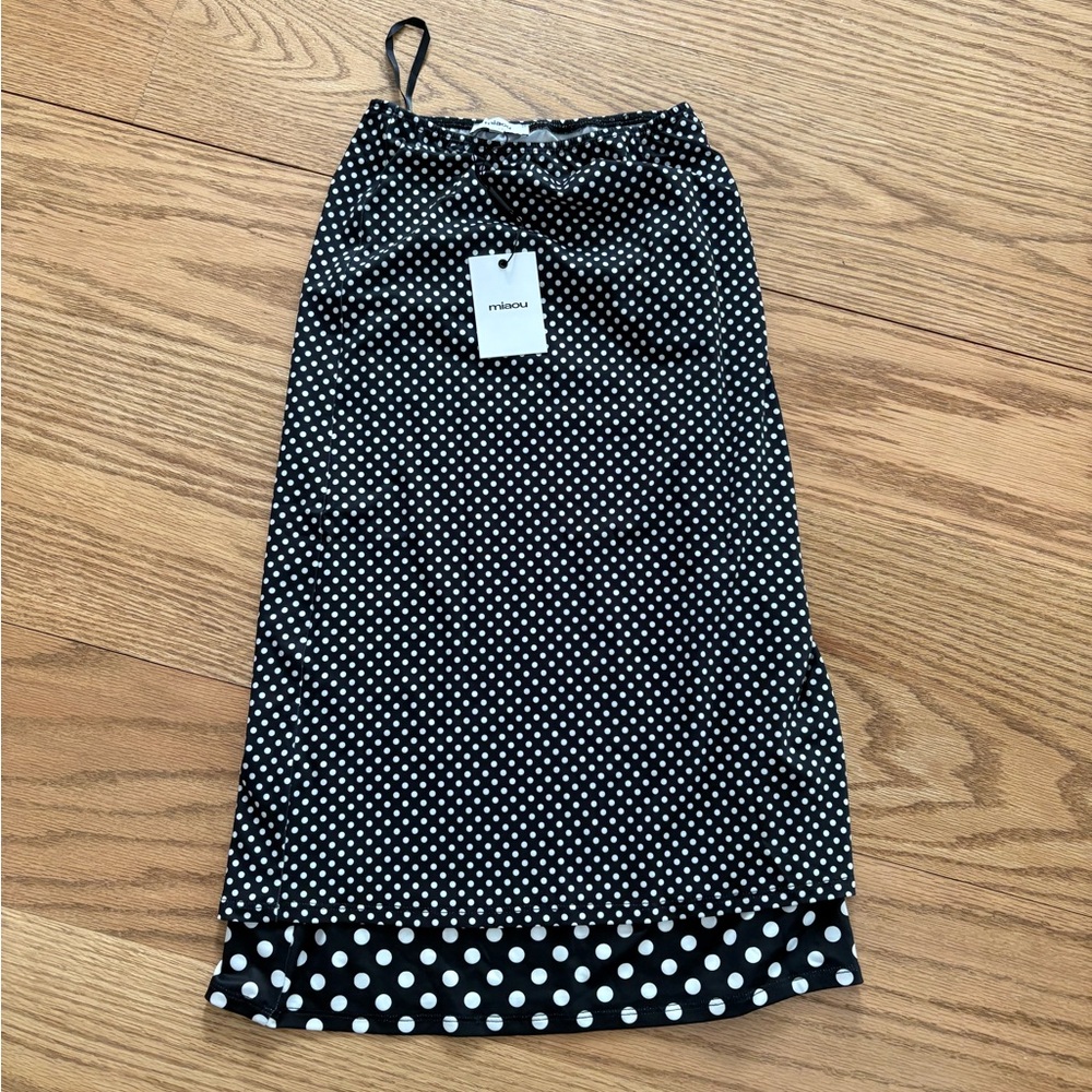 Miaou polka dot skirt